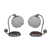 Ensemble de deux lampes de table art déco années 1930