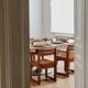 Lot de 4 chaises vintage en orme