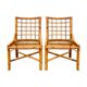 Lot of 2 bamboo chairs