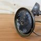 Antique brass Art Nouveau desk lamp (glass diamonds)