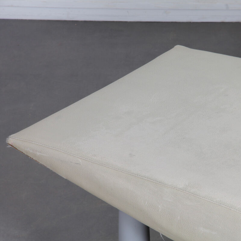 Leatherette bench from the 1980s