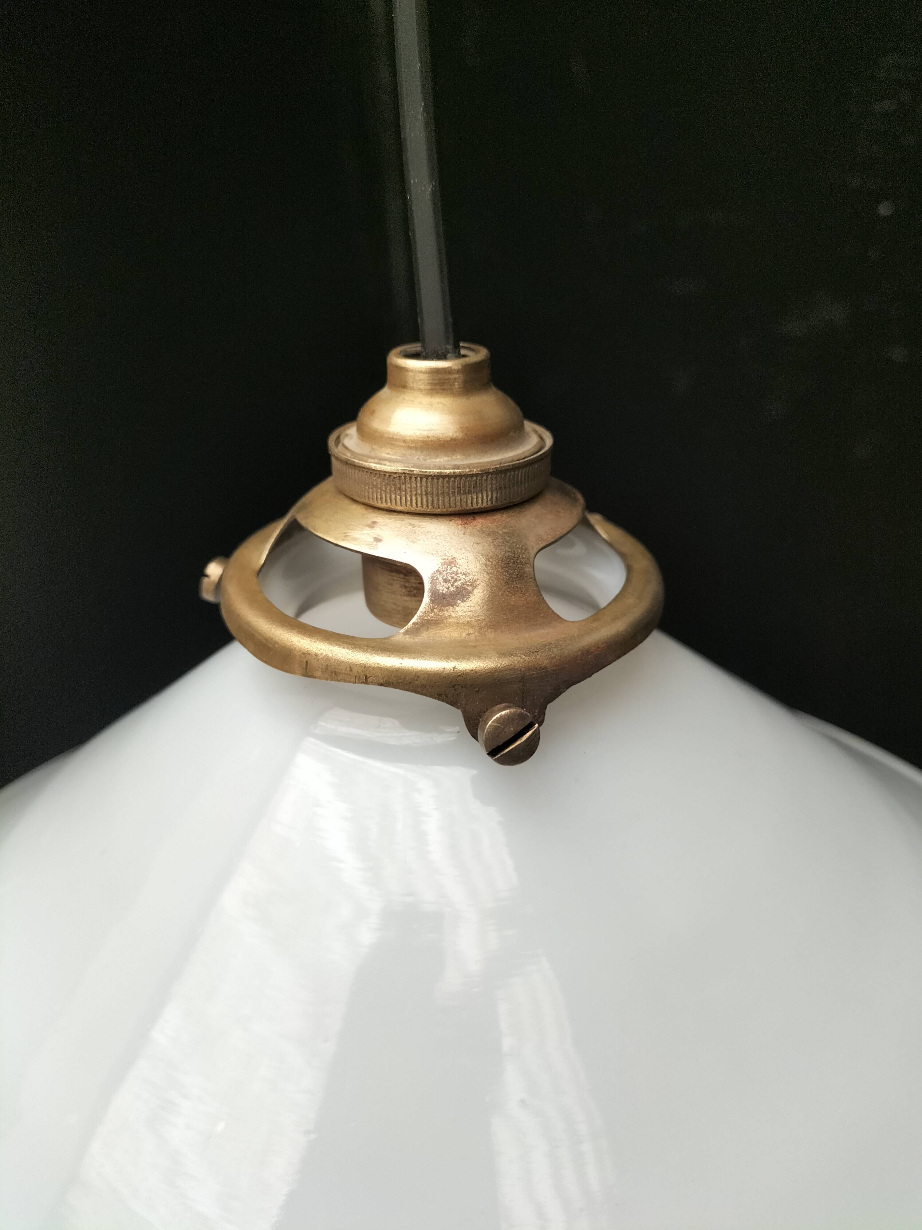 Opaline cone pendants