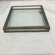 Glass and gilded brass showcase box