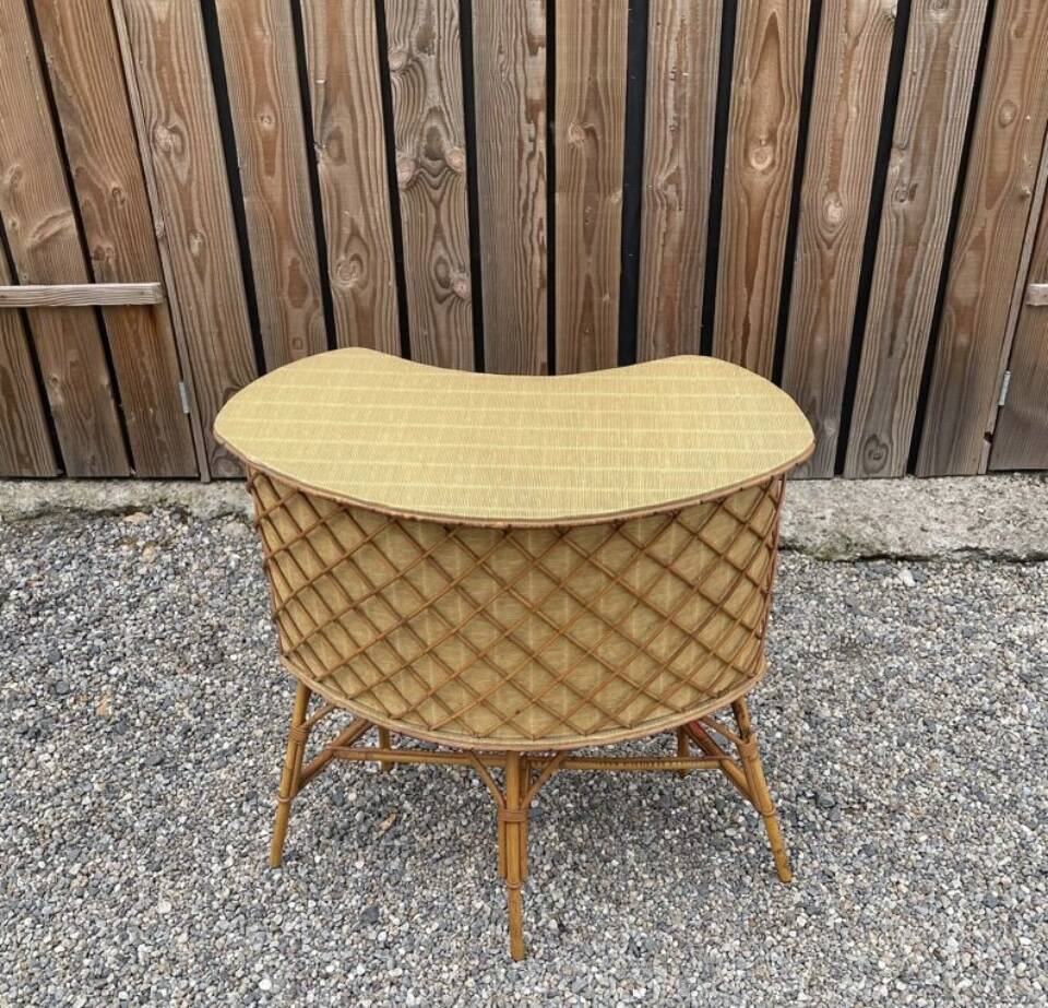 Bamboo tiki bar and bamboo rattan