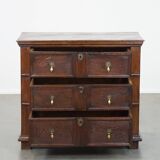 Commode anglaise en chêne, XVIIe siècle