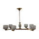 Luster 6 glass globes 60