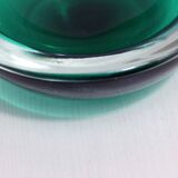 Green Murano glass ashtray