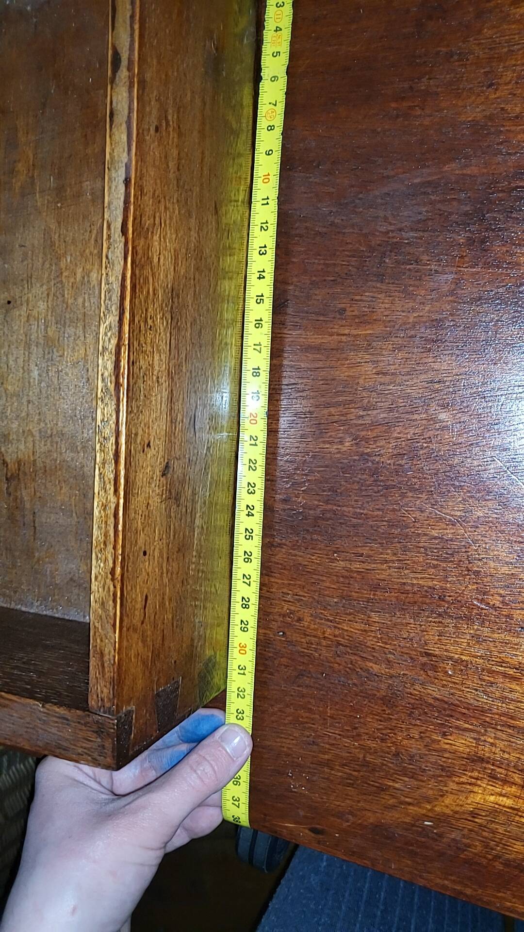 Vintage mahogany school desk