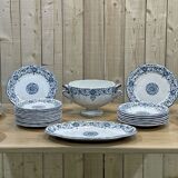 Table service in earthenware of Gien late nineteenth century