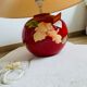 Louis Drimmer ball lamp with label 2000's poppy flowers