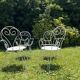 Wrought iron garden furniture