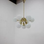 Chandelier Sputnik de l'ère spatiale du milieu du siècle, années 1970