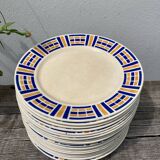 20 flat plates Rayures Badonviller