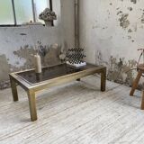 Table basse en laiton années 60