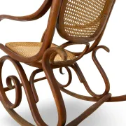 Vintage Bentwood Rocking Chair in the Thonet Tradition, by FMG, 1940s/