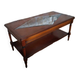 Glass center coffee table