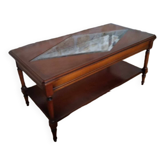 Glass center coffee table