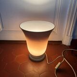 Grey opaline tulip lamp, Art Deco, typical 1930s