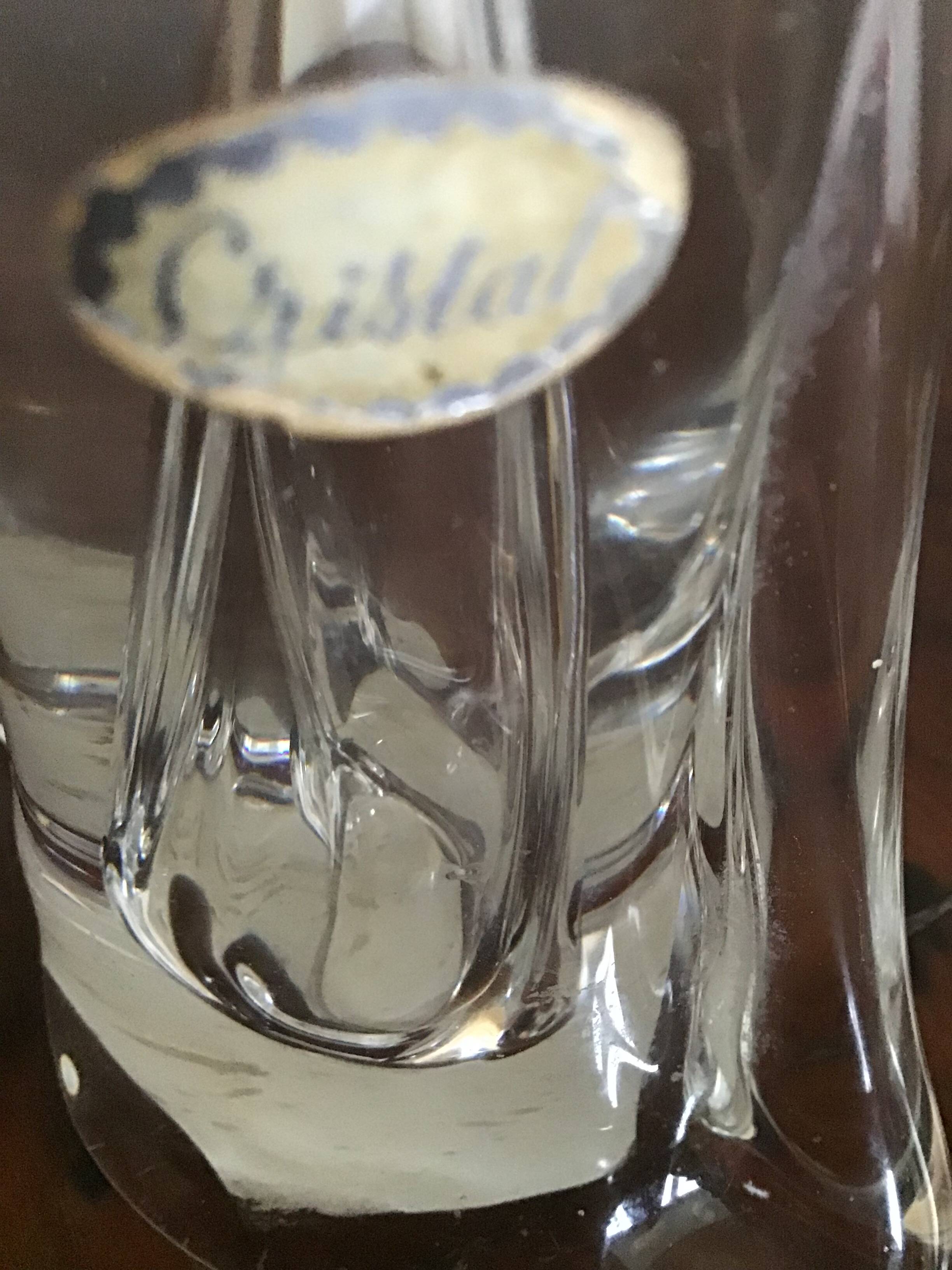 Crystal foot bedside lamp