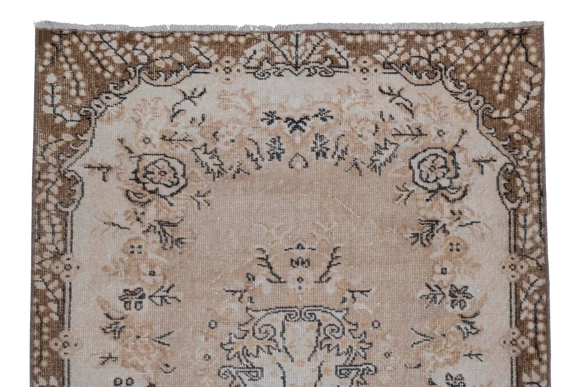 Vintage Turkish rug handmade 117x201 cm