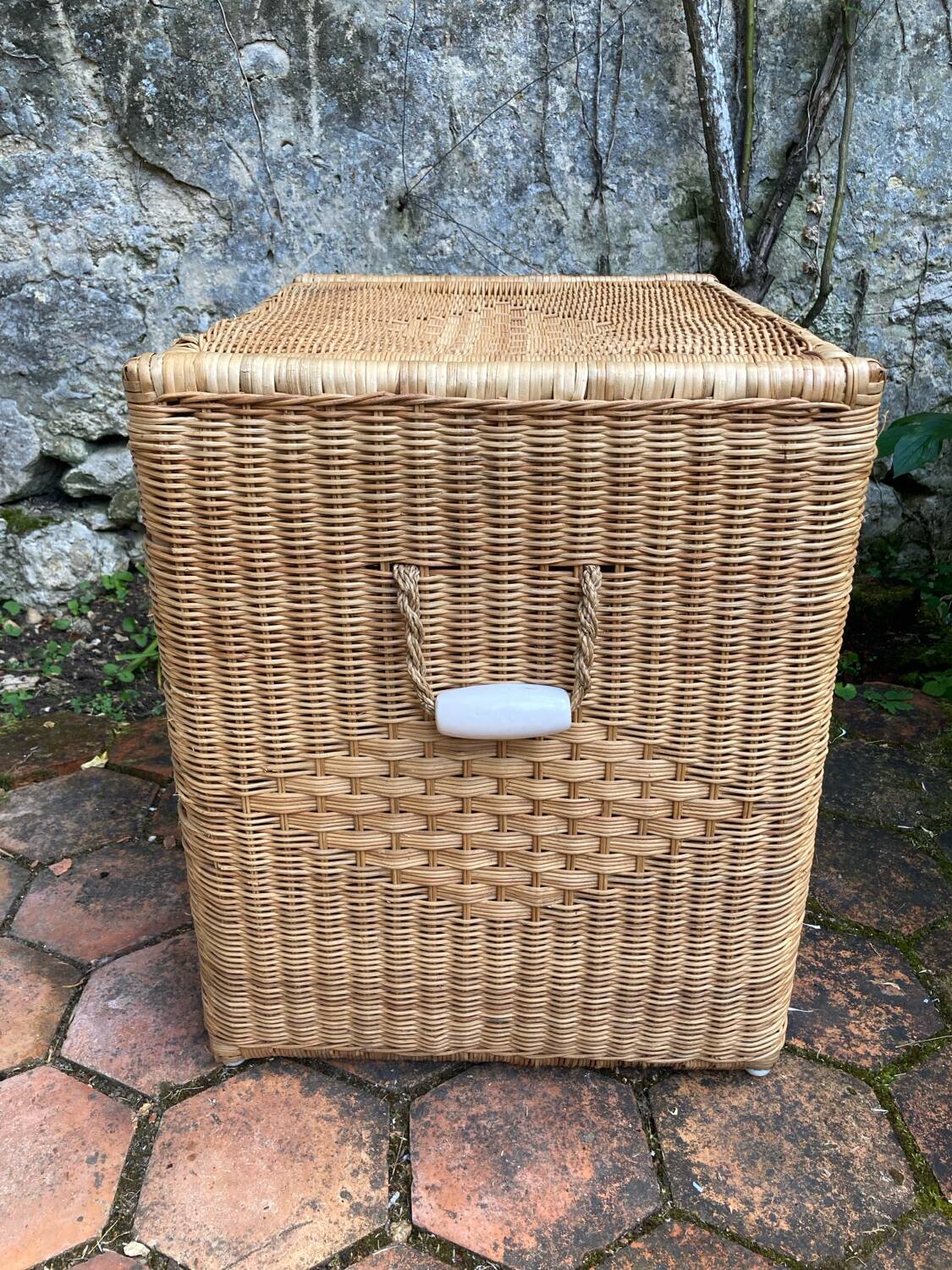 Vintage wicker chest