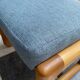 Johannes Andersen highback chair with hocker for Silkeborg Denmark