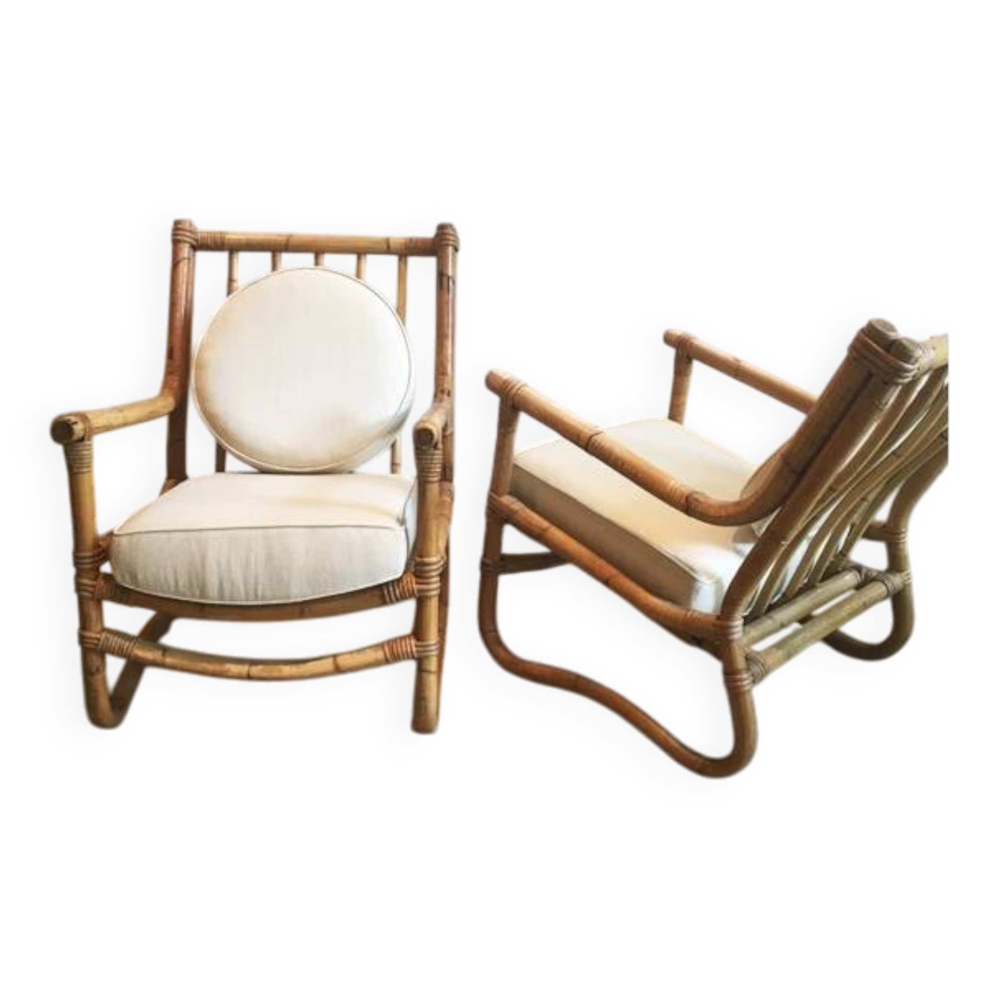 Bamboo armchair