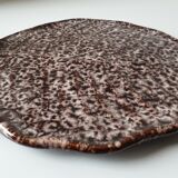 Vallauris ceramic dish signed Helene Ugo vintage 1960s