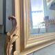 Nineteenth century pediment mirror
