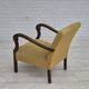 1950s, Danish design, armchair in original condition, furniture cotton/ wool fabric.