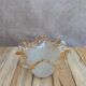 Vintage iridescent amber glass lampshade – tulip