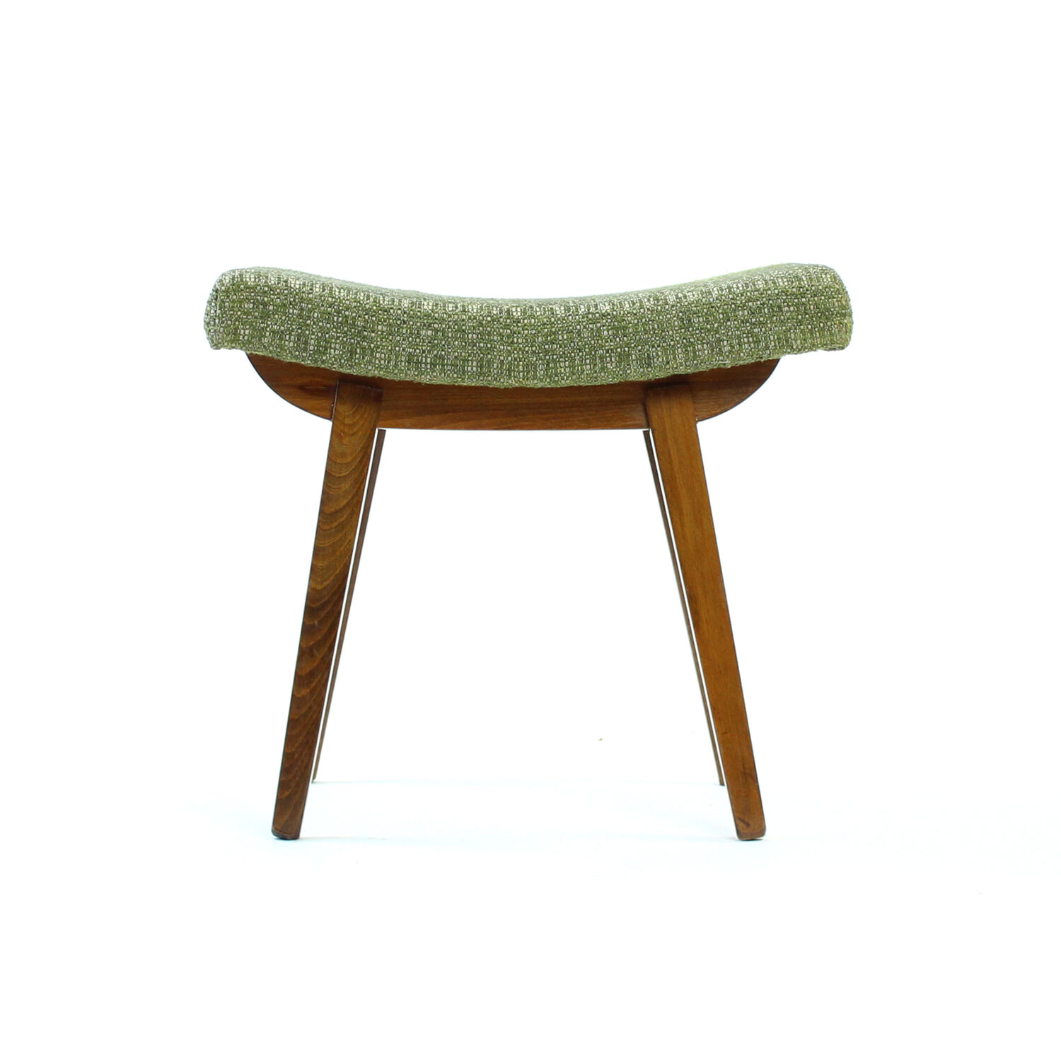 Midcentury Footstool in Dark Beechwood by Tatra, 1960s