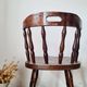 Set of 4 Western Bistro Chairs in Solid Wood – Vintage Pub Style
