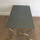 Neoclassical brass style coffee table with dolphin head decoration