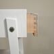 Scandinavian bedside table painted in white