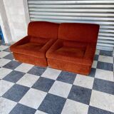 Paire de chauffeuses vintage