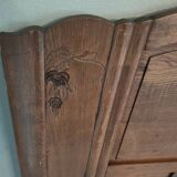 1950s oak headboard