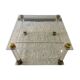 70s brass plexi coffee table
