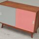 Buffet commode U-452 rose par Jiri Jiroutek pour Interier Praha 1960