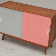 U-452 pink sideboard by Jiri Jiroutek for Interier Praha 1960