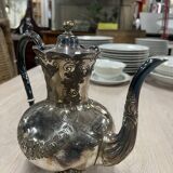 Old silver metal coffee maker