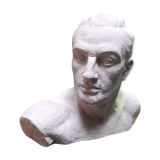 bust of man years 20/30 signed Henri Bargas