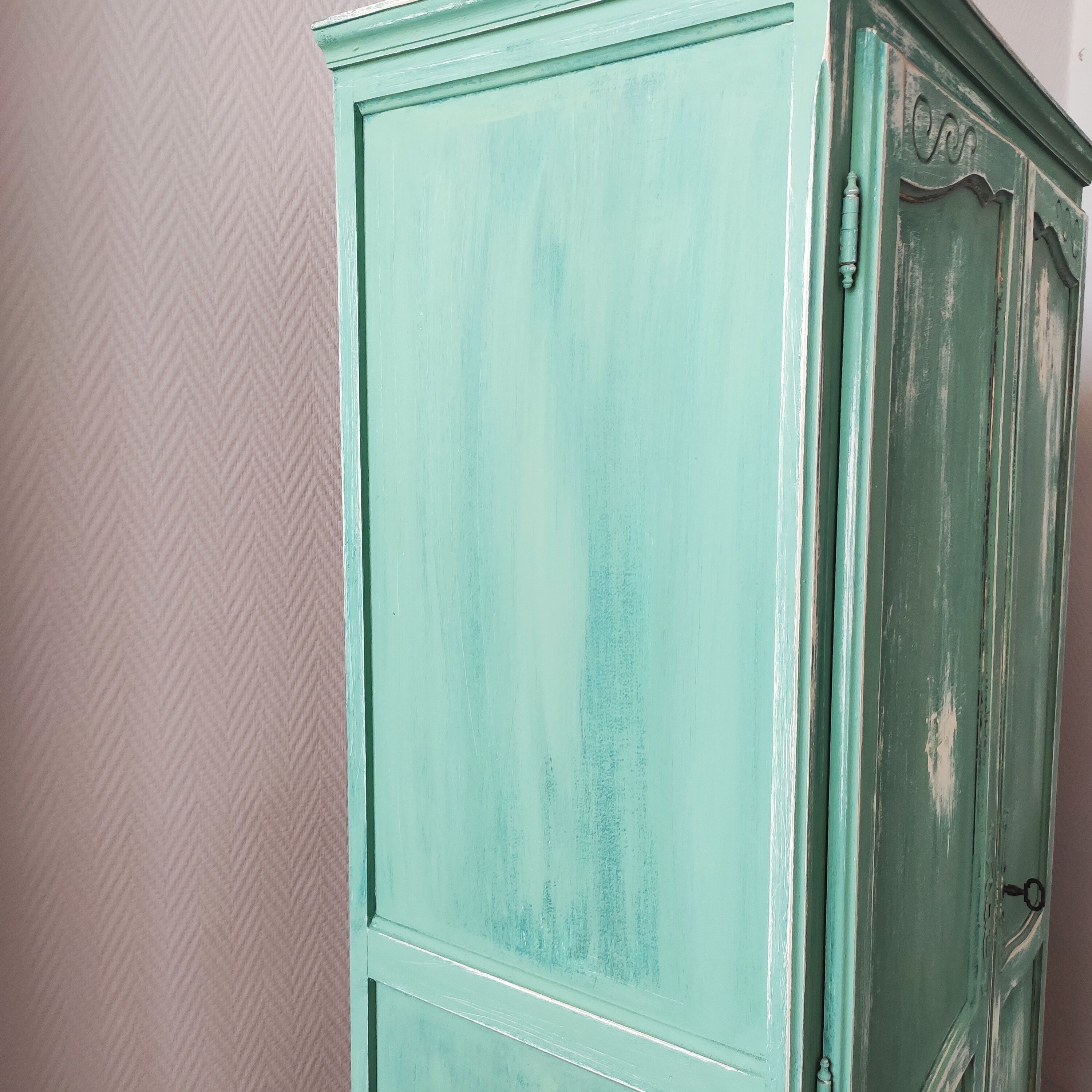 Patinated vintage Parisian wardrobe
