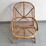 Vintage rattan armchair 1960