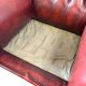 Vintage Chesterfield armchair in Oxford Blood leather / single seat