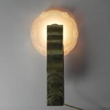 Art Deco wall lamp in opalescent glass, 1930s