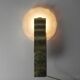 Art Deco wall lamp in opalescent glass, 1930s