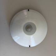 Simple opal glass wall light from the mid-century by Lamperti, 1960s, Italy.