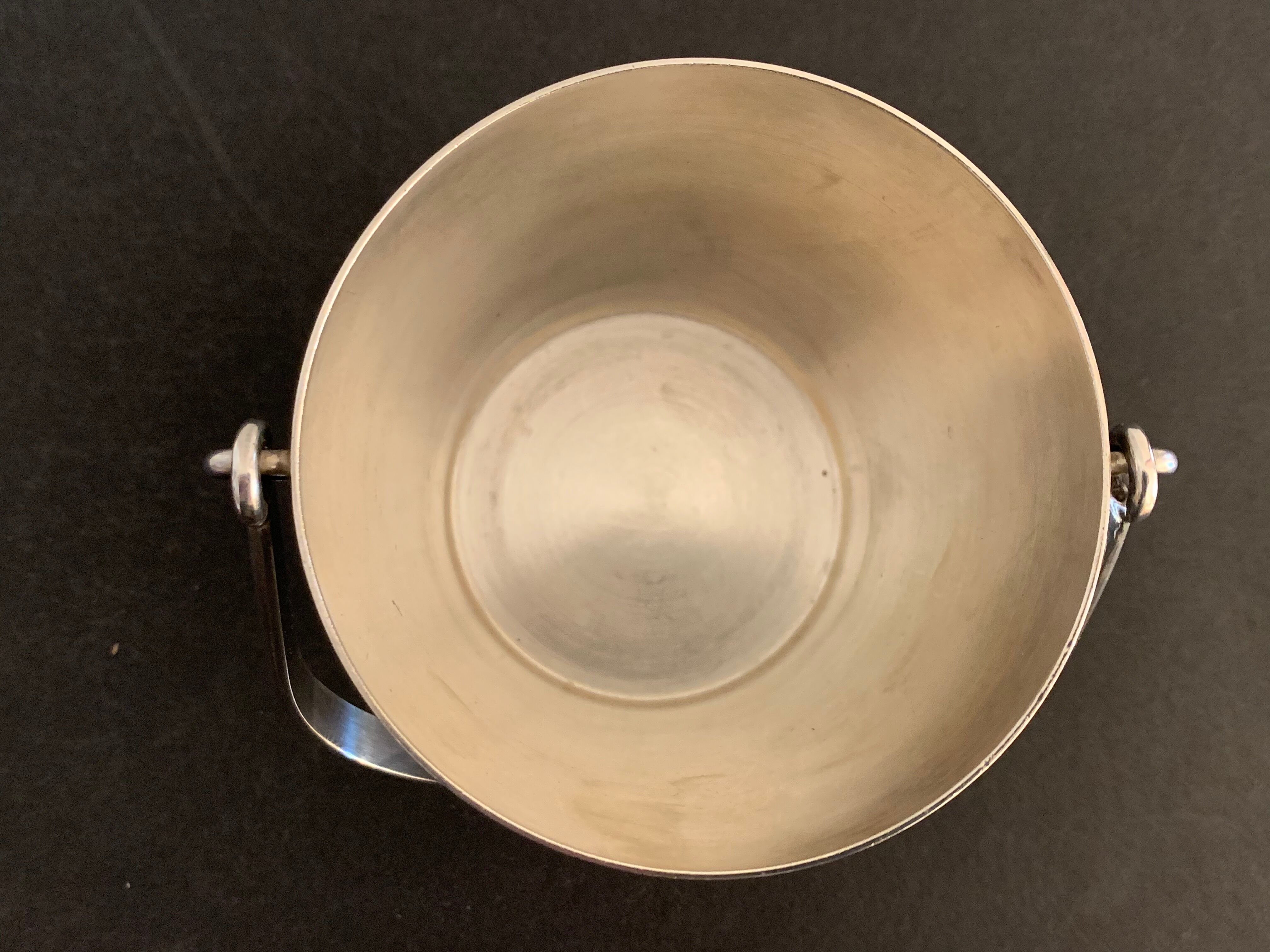 Silver metal Ercuis ice bucket