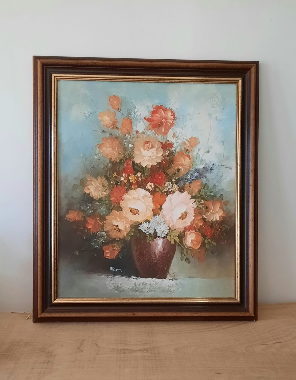Painting bouquet of flowers
